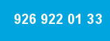 926 922 01 33 926 922 01 33